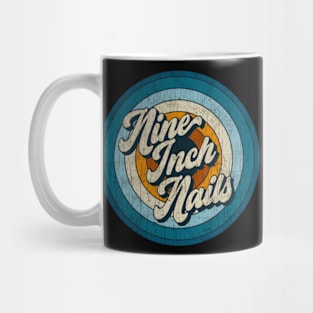 Nine Inch Nails - Retro Circle Vintage Mug